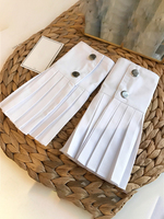 TWOTWINSTYLE plisowane mankiety damskie modne ciuchy akcesoria rozkloszowane rękawiczki Casual eleganckie nowe 2022 5